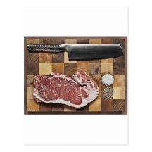 Raw Steak Post Cards