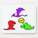 Rawr! Cute Dinosaurs Chibi Babies Dinos mousepads