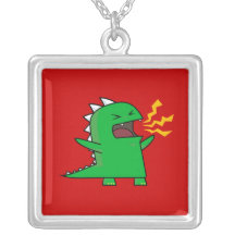 RAWR Dino - customisable! Personalised Necklace
