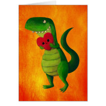 RAWR Dinosaur Love cards