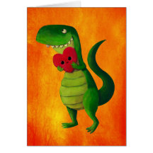 RAWR Dinosaur Love Card