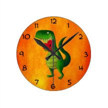 RAWR Dinosaur Love Clock