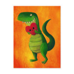 RAWR Dinosaur Love Post Cards