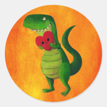 RAWR Dinosaur Love Stickers