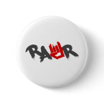Rawr Logo - Emo, goth, alternative, rock, grunge Pin