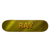ray gold custom skateboard decks by mantisgraffix