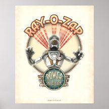 Ray-O-Zap Retro Robot poster (16x20")