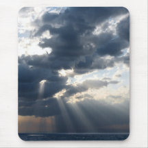 rays and clouds mouse pads