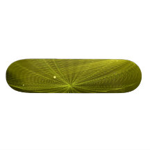 Rays of Psychedelic Electric Green Skate Deck