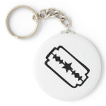 Razor blade keychains