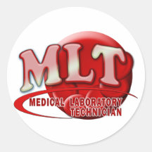 RBC MLT LABORATORY SWOOSH LOGO - MED LAB TECH STICKER