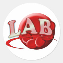 RBC MLT LABORATORY SWOOSH LOGO - MEDICAL CLINICAL STICKERS