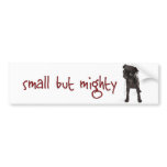 RD Pug Mighty Bumper Sticker