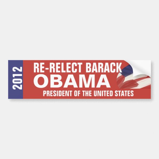 Re-Elect Barack Obama Bumper Sticker