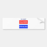 RE-ELECT Glass Steagall Bumper Sticker
