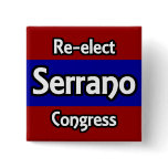 Re-elect Jose Serrano buttons
