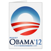 Re-Elect Obama 2012 Card
