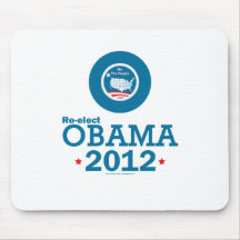 Re-elect Obama 2012 Mouse Pads