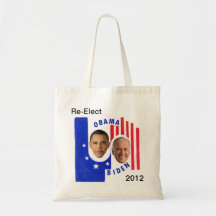 Re-Elect Obama/Biden 2012 Canvas Bags