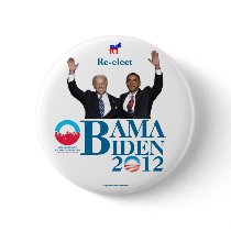 Re-elect OBAMA BIDEN in 2012 convention political  Pinback Button
