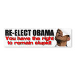 Re-Elect Obama bumper stickers