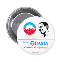 Re-Elect Obama in 2012 DNC political pinback butto