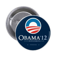 Re-Elect President Barack Obama 2012 Pinback Button