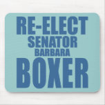 Re-Elect Senator Barbara Boxer Mouse Mats