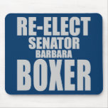 Re-Elect Senator Barbara Boxer Mousemat