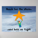 Reach for the stars poster posters