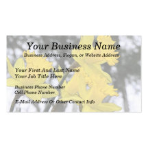 Reaching Upwards - Yellow Daffodils Business Cards