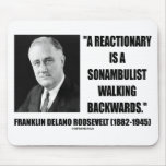 Reactionary Sonambulist Walking Backwards mousepads