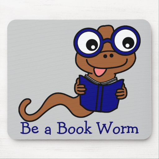 Read a Book Month: Be a Book Worm Mouse Mats
