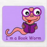 Read a Book Month: I'm a Book Worm Mouse Pads