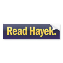 Read Hayek Bumper Sticker