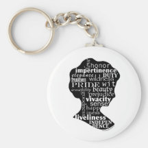 Read Jane Austen Cameo Key Chains
