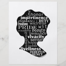 Read Jane Austen Cameo Personalised Flyer