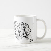 READ, Lion Book Ends Mugs