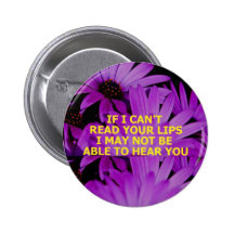 READ LIPS - Customised Button