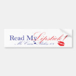 read my lipstick bumper sticker