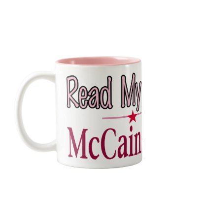 Read My Lipstick McCain Palin Mug by bizarretees