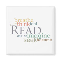 Read, Seek, Imagine Magnet (Light)