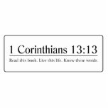 Read the Bible 1 Corinthians 13:13 photo sculptures