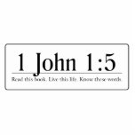 Read the Bible 1 John 1:5 photo sculptures