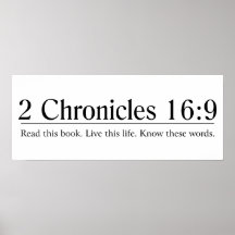 Read the Bible 2 Chronicles 16:9 Poster