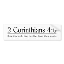 Read the Bible 2 Corinthians 4:6 Bumper Stickers