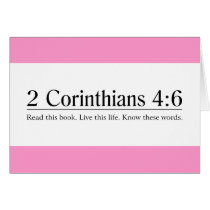 Read the Bible 2 Corinthians 4:6 Greeting Cards