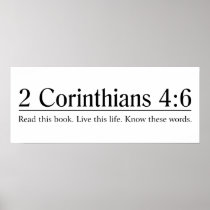 Read the Bible 2 Corinthians 4:6 Posters