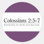 Read the Bible Colossians 2:5-7 Sticker