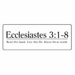 Read the Bible Ecclesiastes 3:1-8 photo sculptures